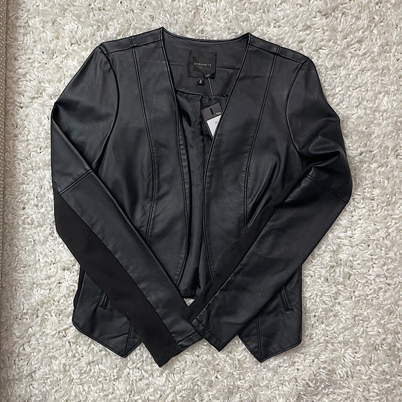 BNWT Dynamite faux leather jacket/blazer